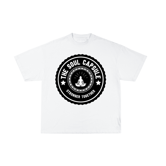 Stronger Together Meditation Tee (White)