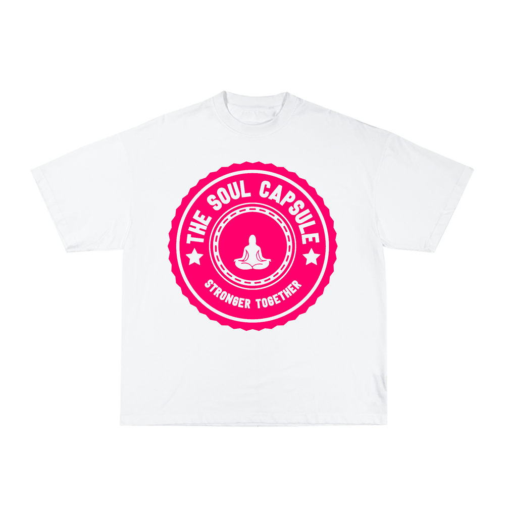 Stronger Together Meditation Tee (White)