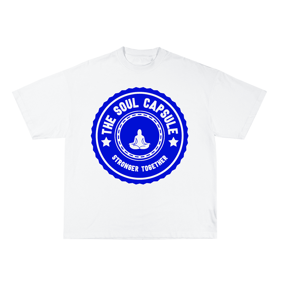 Stronger Together Meditation Tee (White)