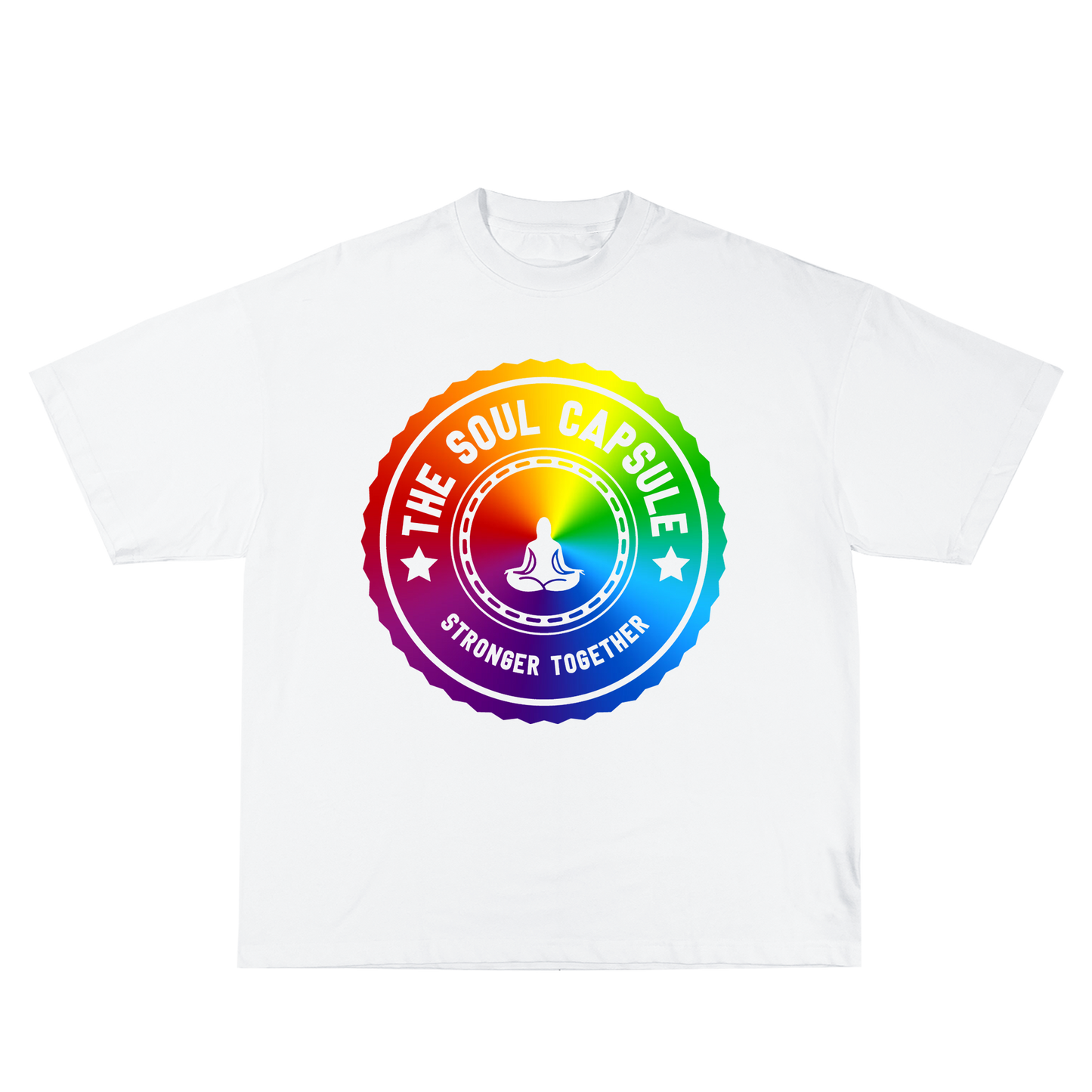 Stronger Together Meditation Tee (White)